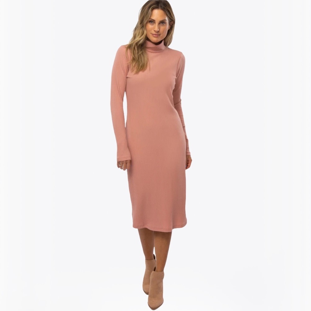 Free People knit Turtleneck Catalina Sweater Midi Dress XS/S - Picture 17 of 17